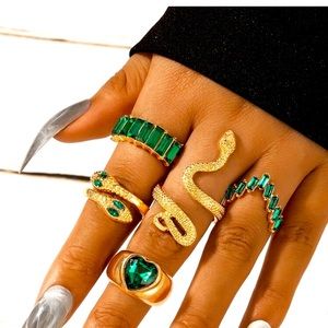 Green ring set